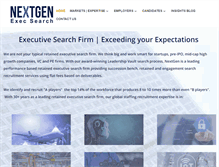 Tablet Screenshot of nextgenexecsearch.com